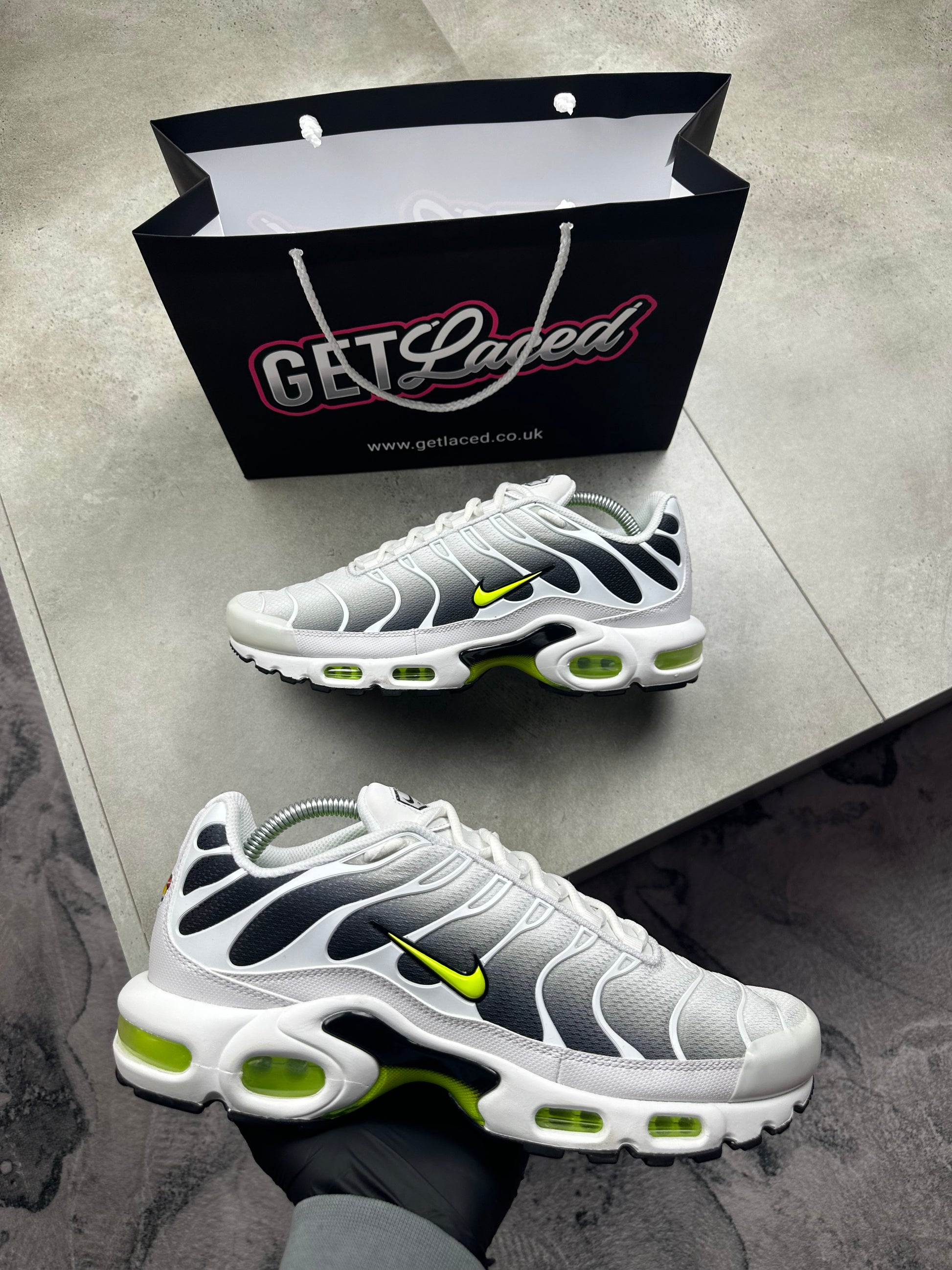 Nike Air Max Plus TN - 'White Volt Green'