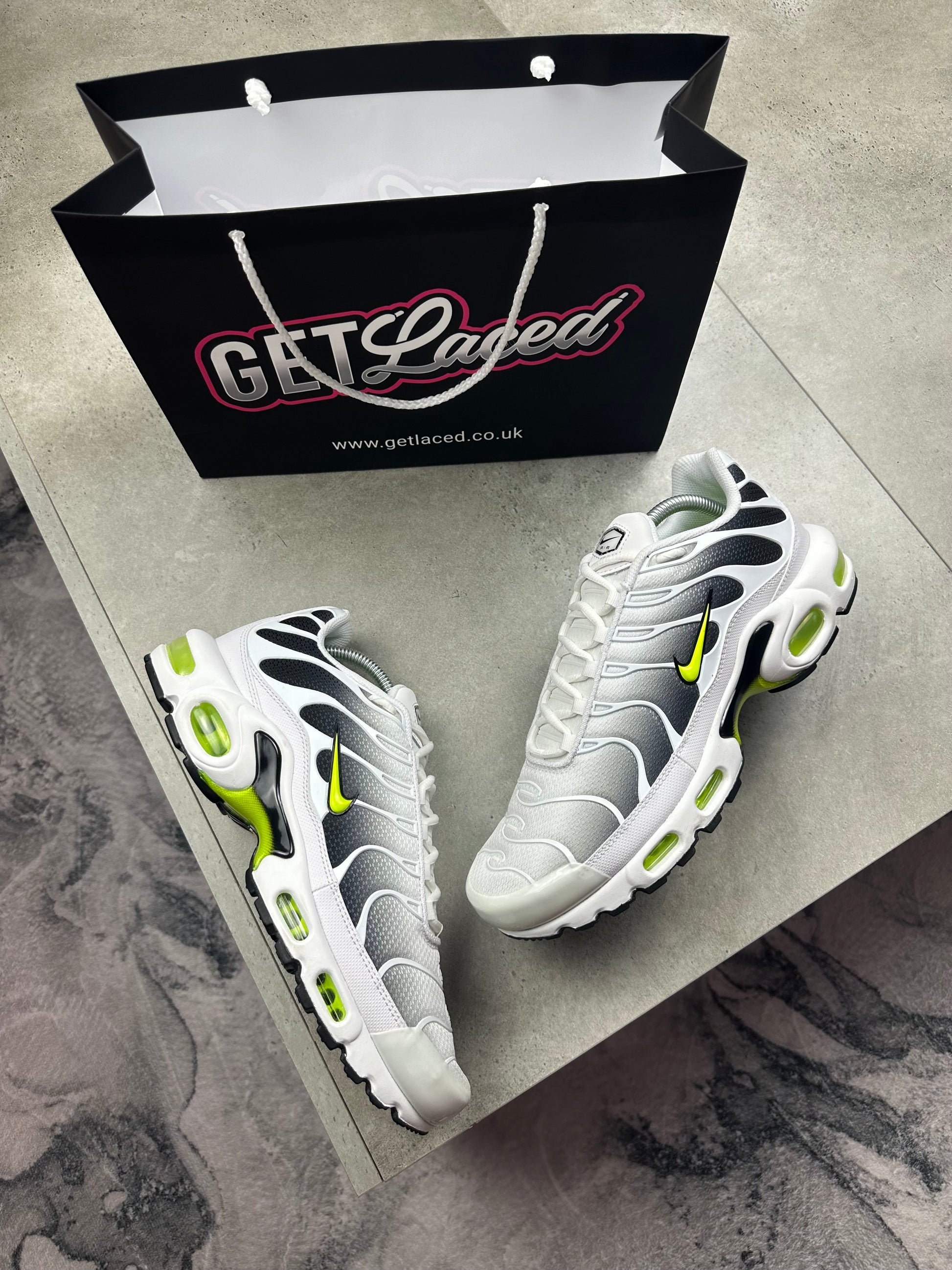 Nike Air Max Plus TN - 'White Volt Green'