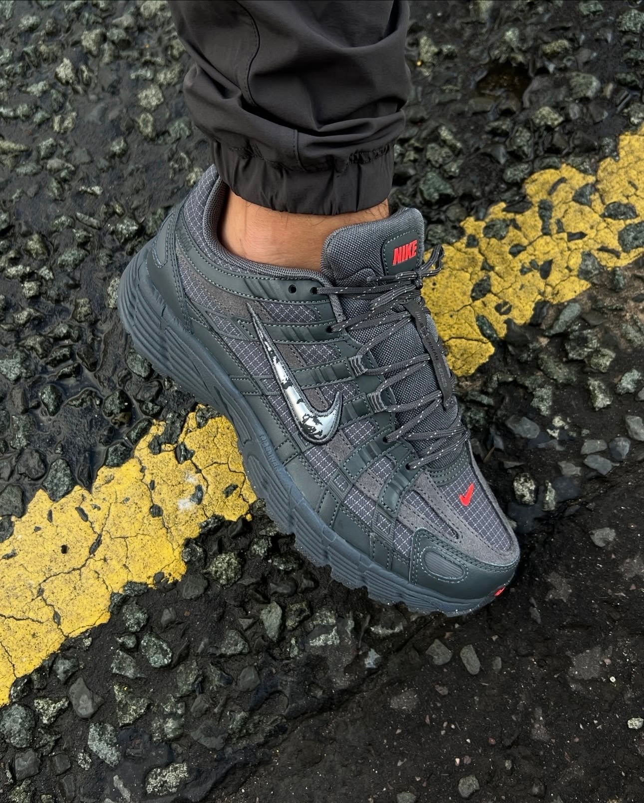 Nike P6000 PRM - 'Iron Grey / Red'