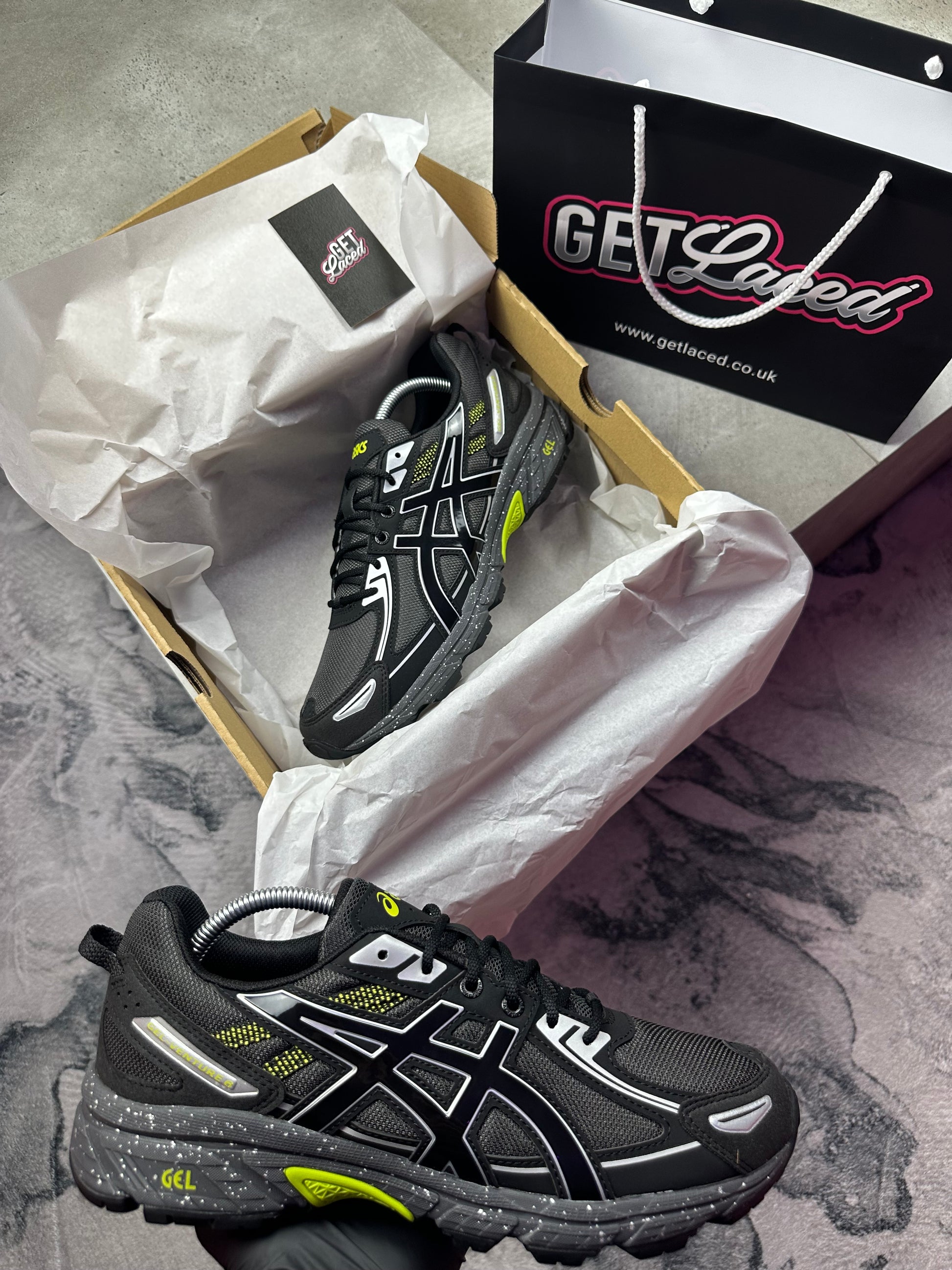 Asics Gel Venture 6 - 'Black Lime'