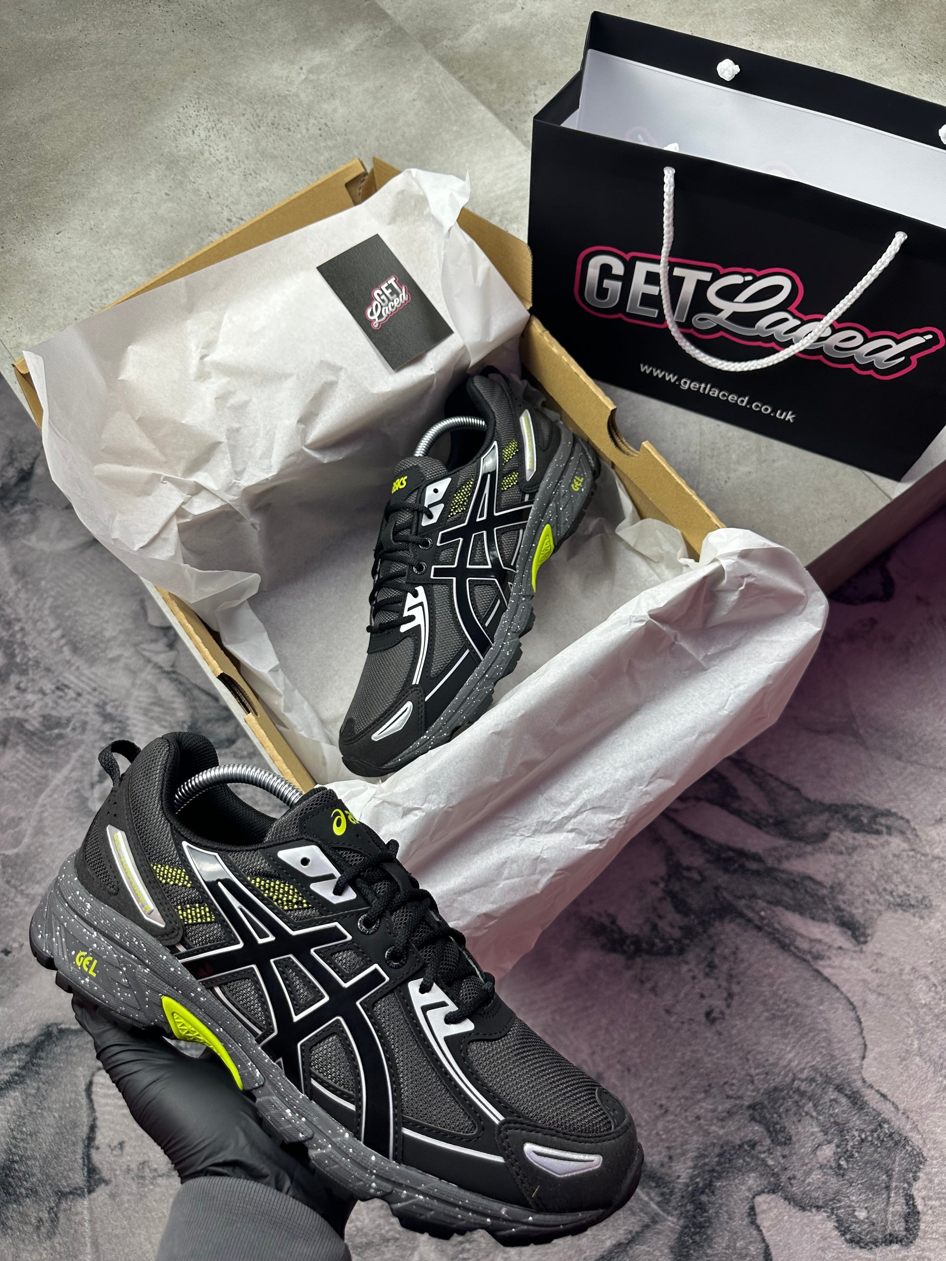 Asics Gel Venture 6 - 'Black Lime'