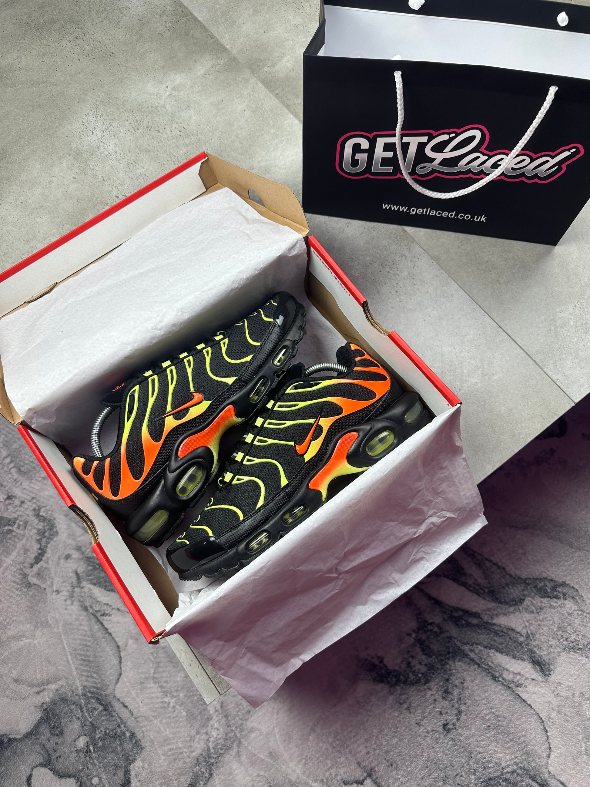 Nike Air Max Plus TN - 'Hyper Crimson Lime Lights'