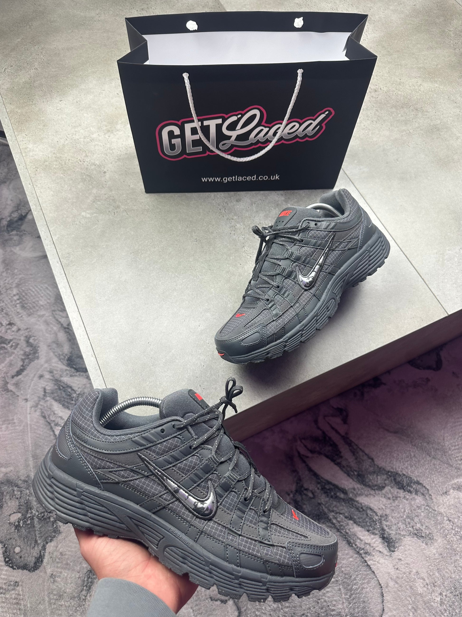 Nike P6000 PRM - 'Iron Grey / Red'