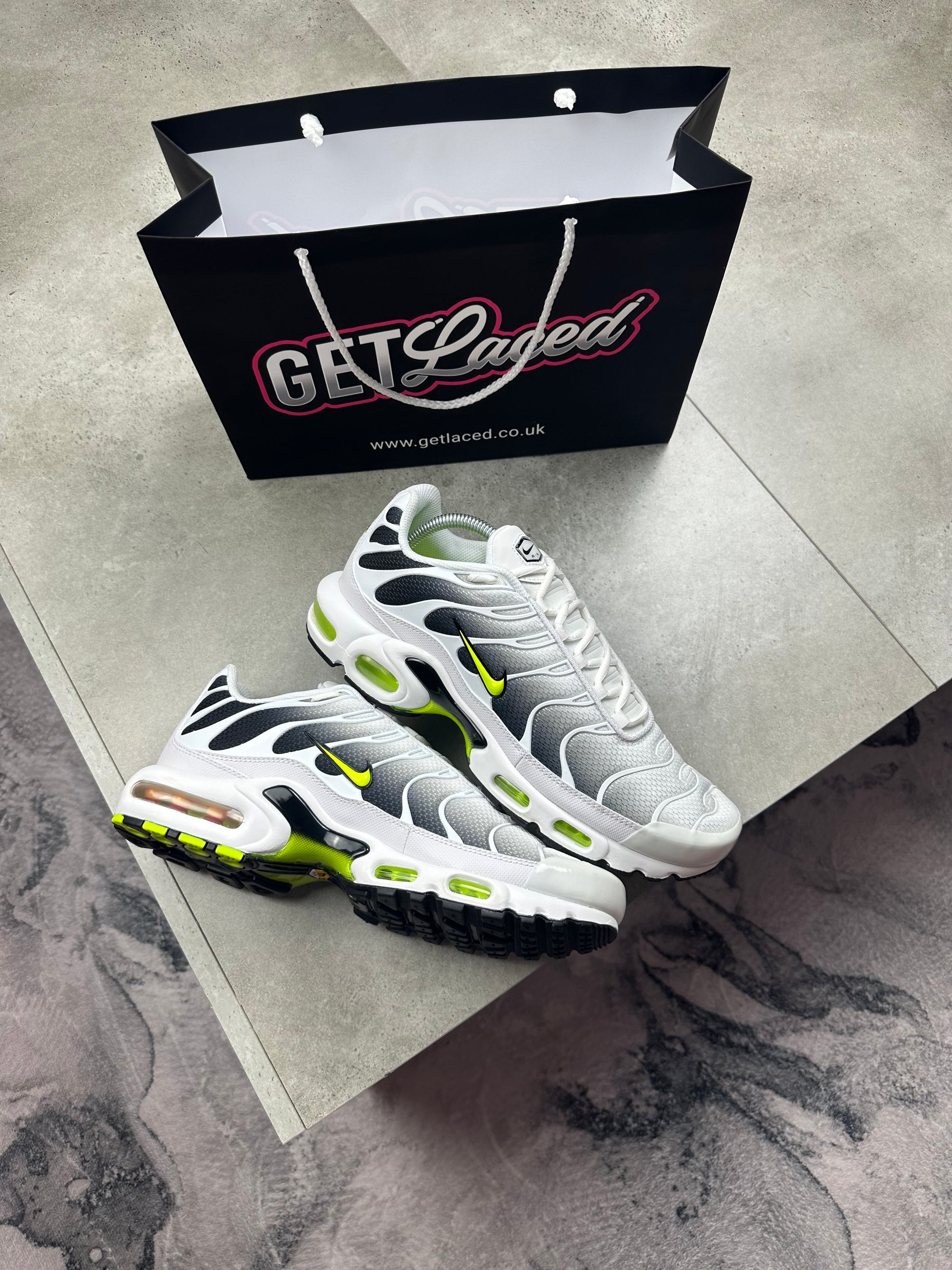 Nike Air Max Plus TN - 'White Volt Green'