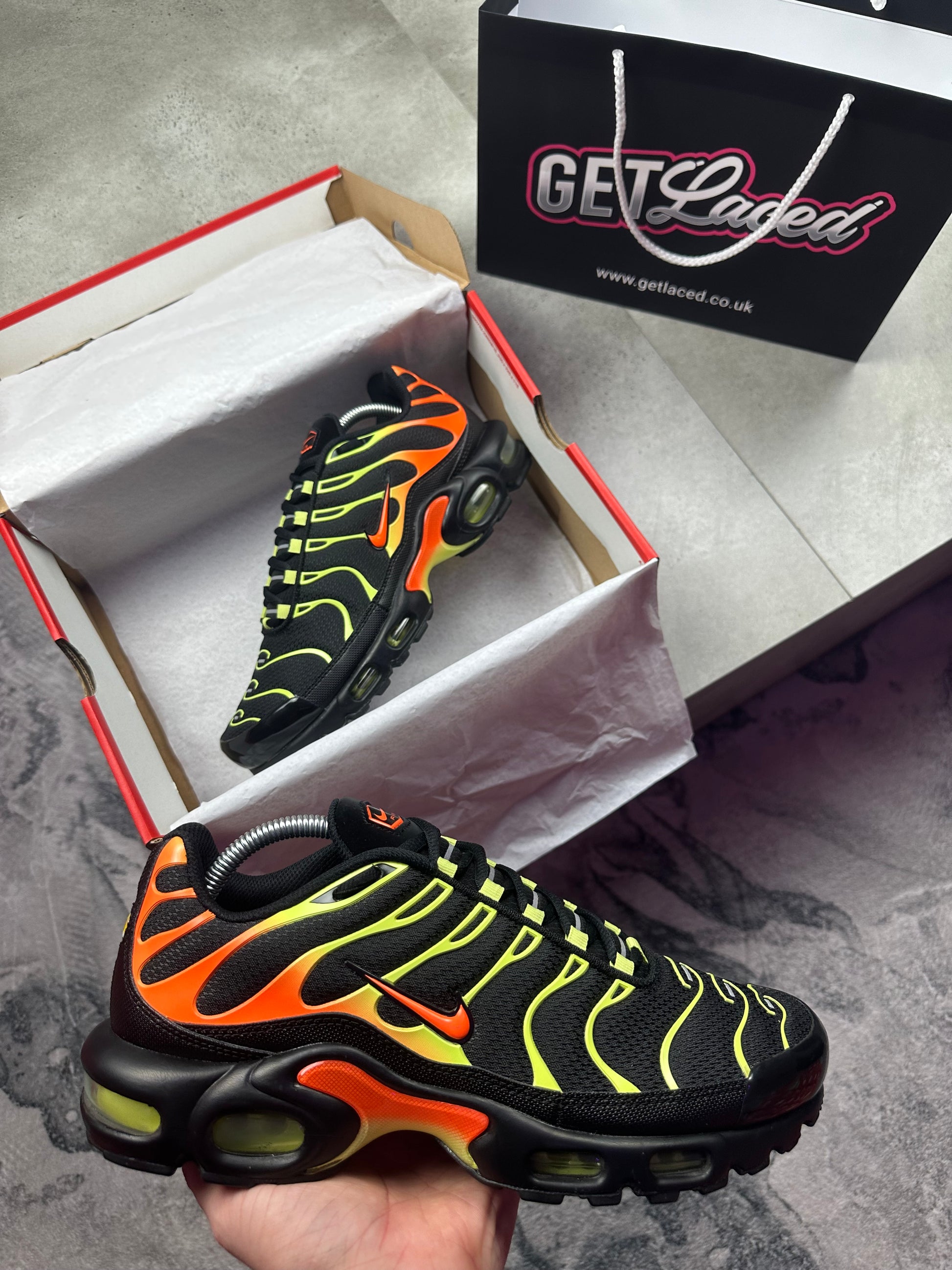 Nike Air Max Plus TN - 'Hyper Crimson Lime Lights'