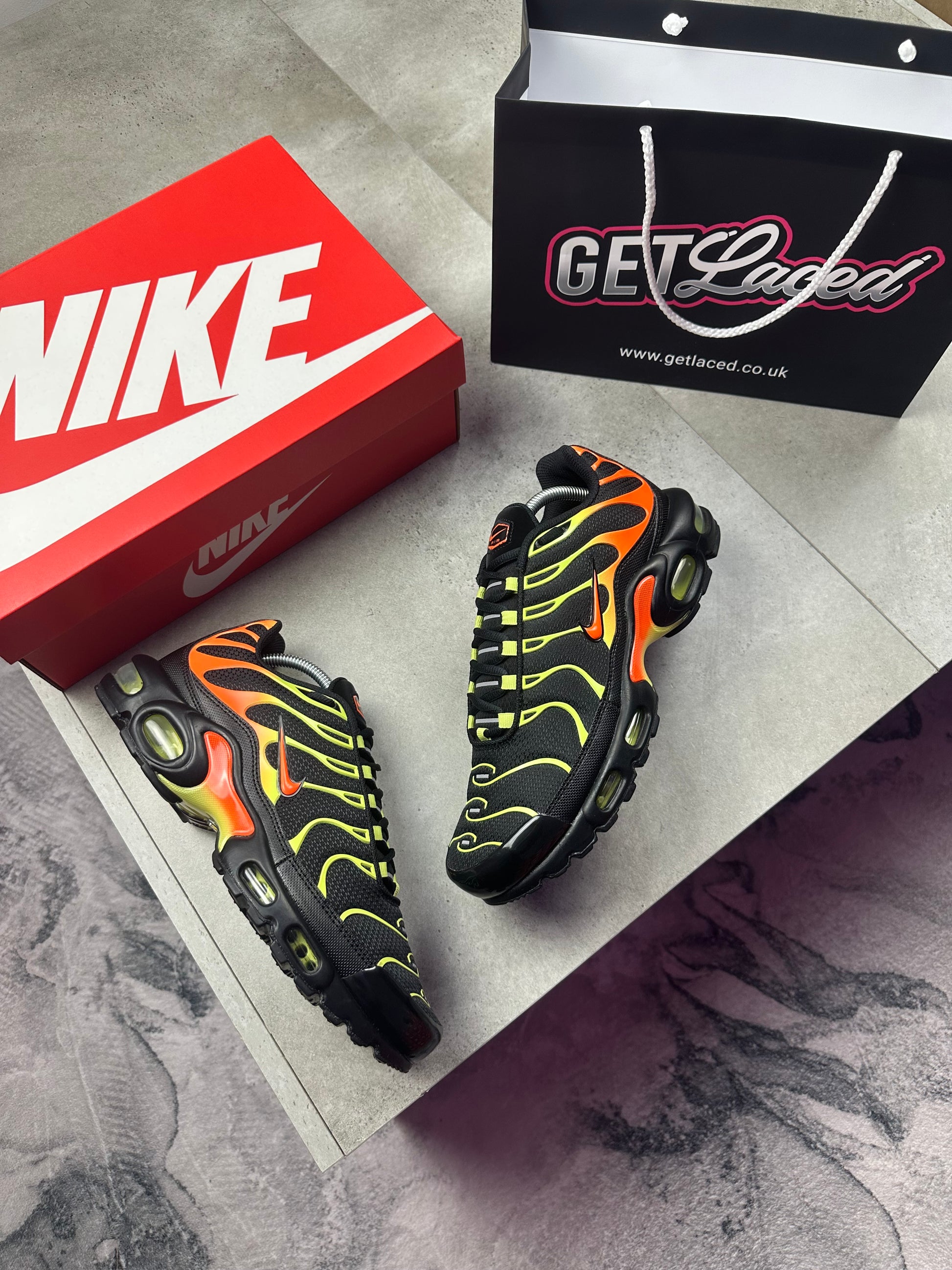 Nike Air Max Plus TN - 'Hyper Crimson Lime Lights'