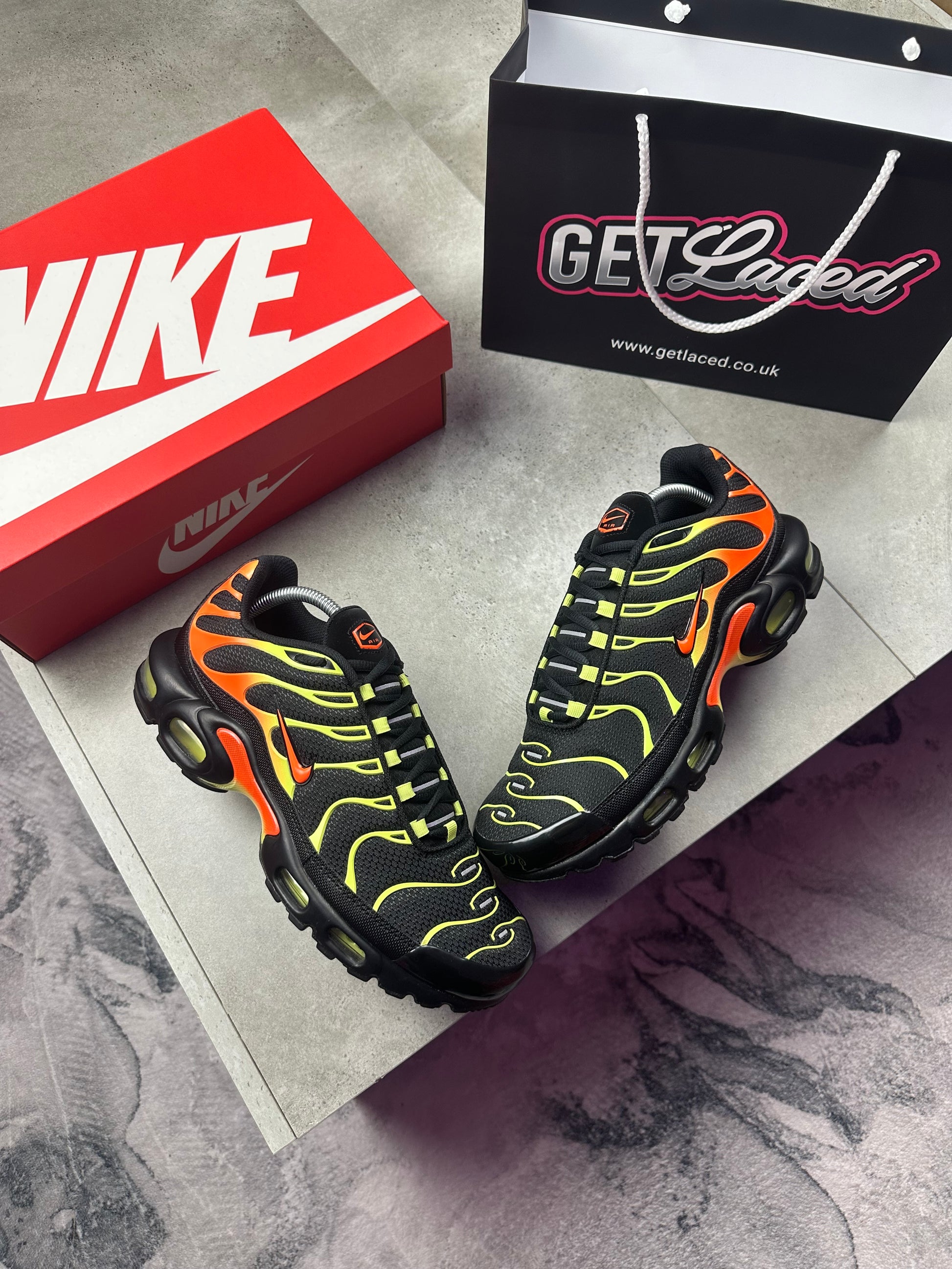 Nike Air Max Plus TN - 'Hyper Crimson Lime Lights'