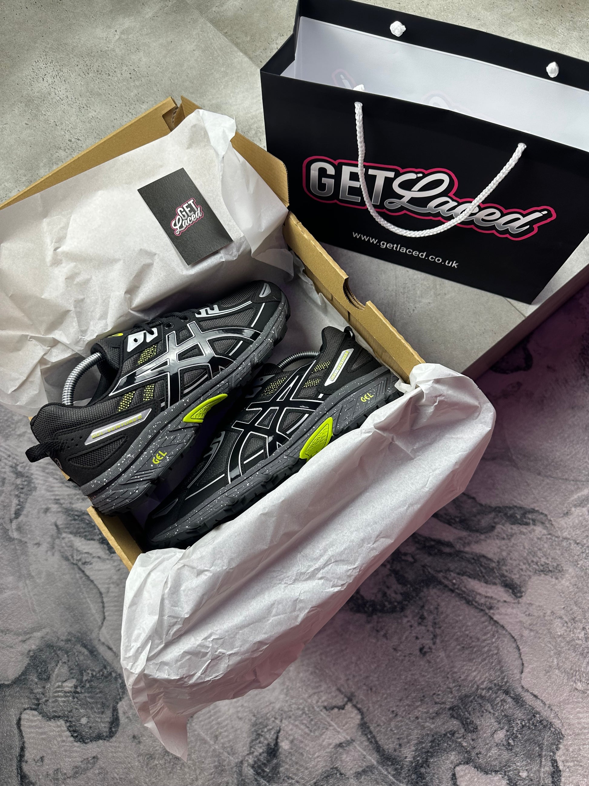 Asics Gel Venture 6 - 'Black Lime'